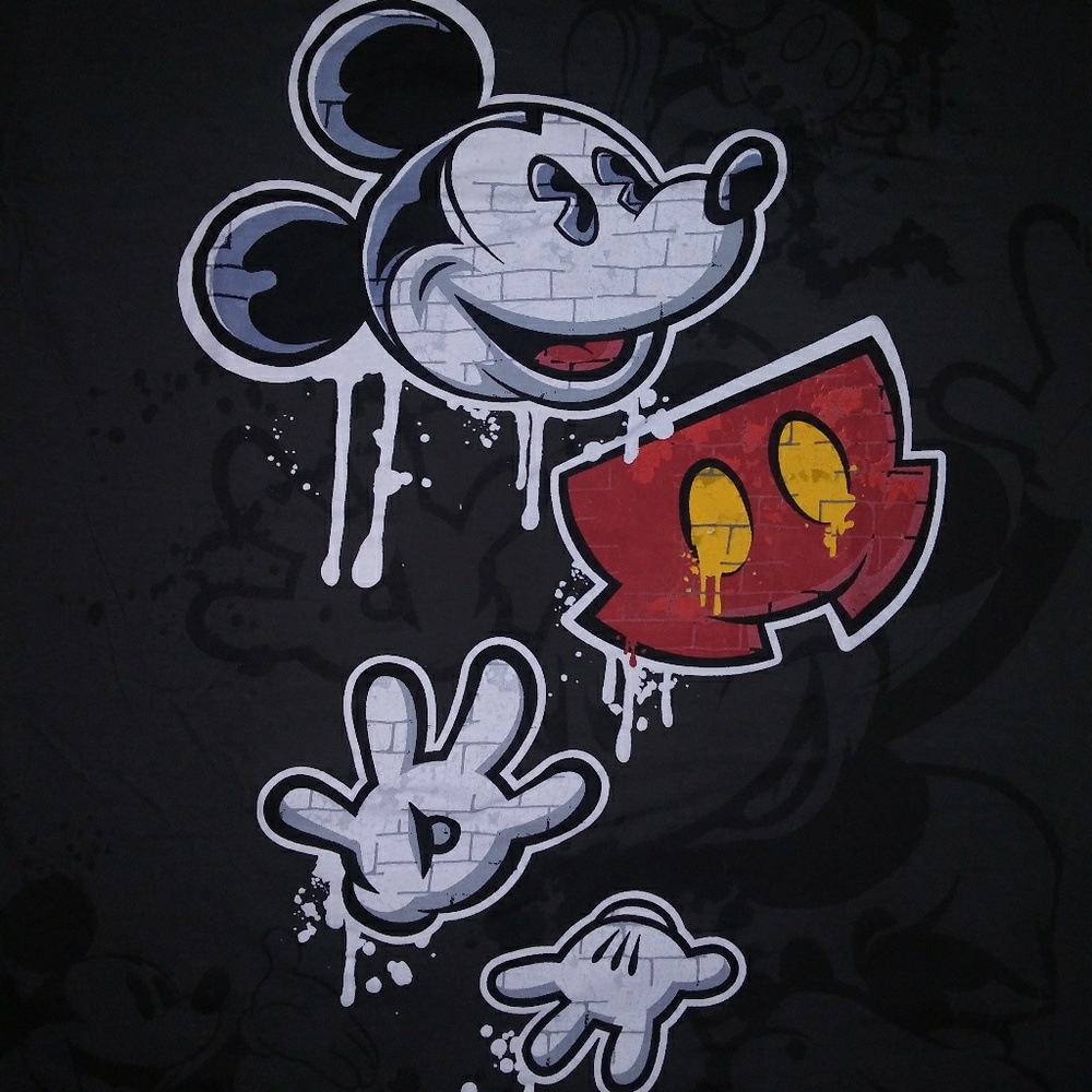 Graffiti Style Disney Mickey Mouse T-Shirt